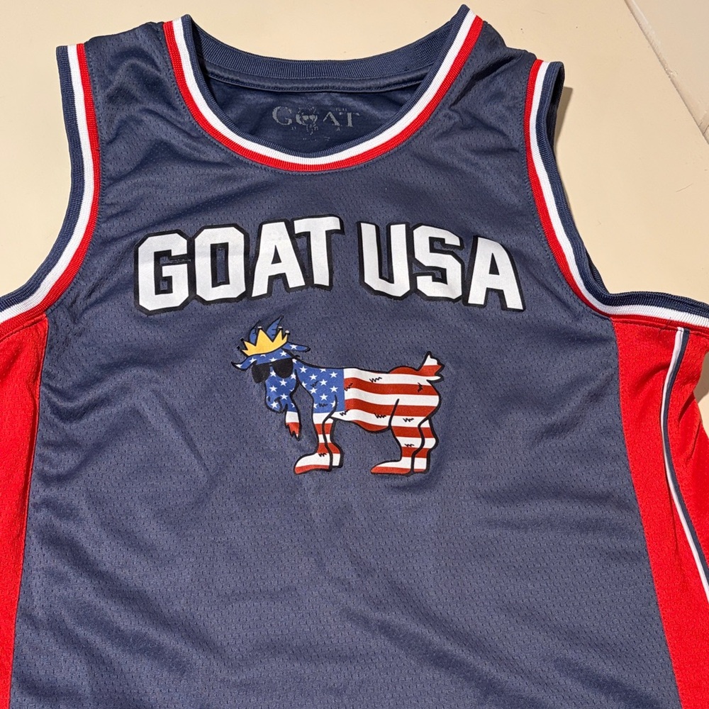 GOAT USA Kids Patriotic Jersey - Navy and Red